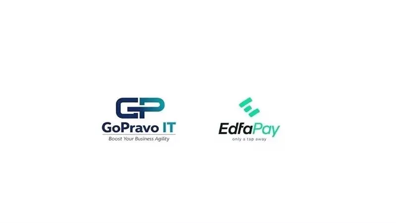 شعار مشروع SDPay للمدفوعات الرقمية بين السعودية والسودان، على خلفية تجمع هاتفًا ذكيًا وبطاقة دفع إلكتروني ورموزًا ماليةً رقمية.