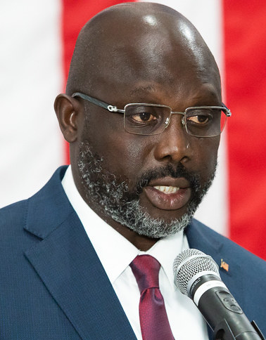 President George Weah in 2019 cropped