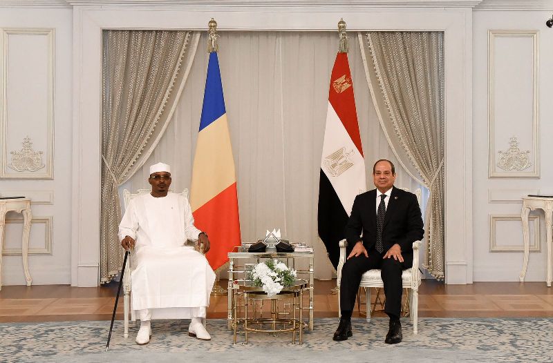 نتائج المباحثات المصرية التشادية 1 السيس ومحمد إدريس دبي الرئيس التشادي