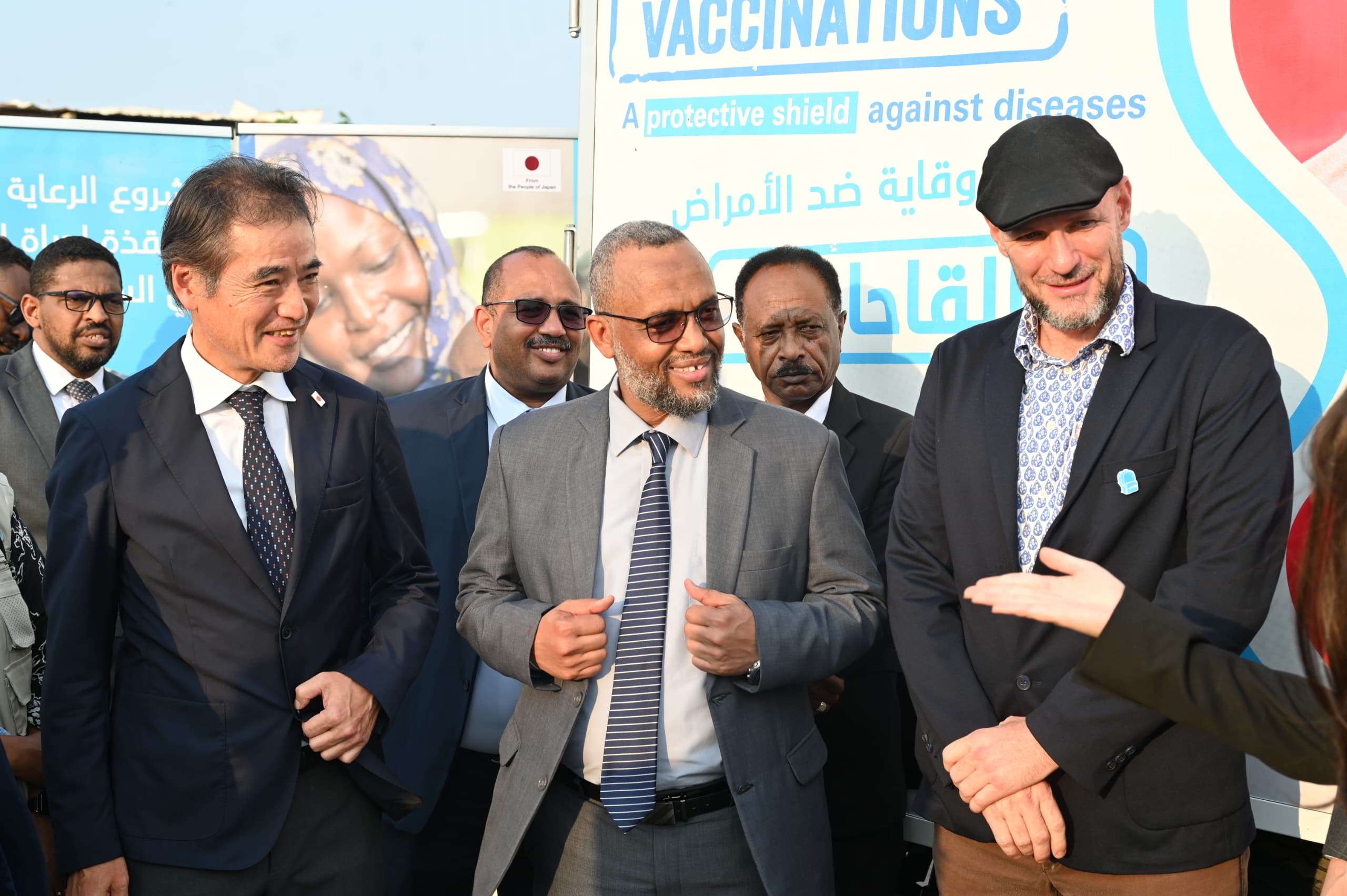 بتمويل من حكومة اليابان وبحضور مبعوث القرن الافريقي الصحة تدشن أجهزة طبية ومتحركات 1 IMG 20241112 WA0335