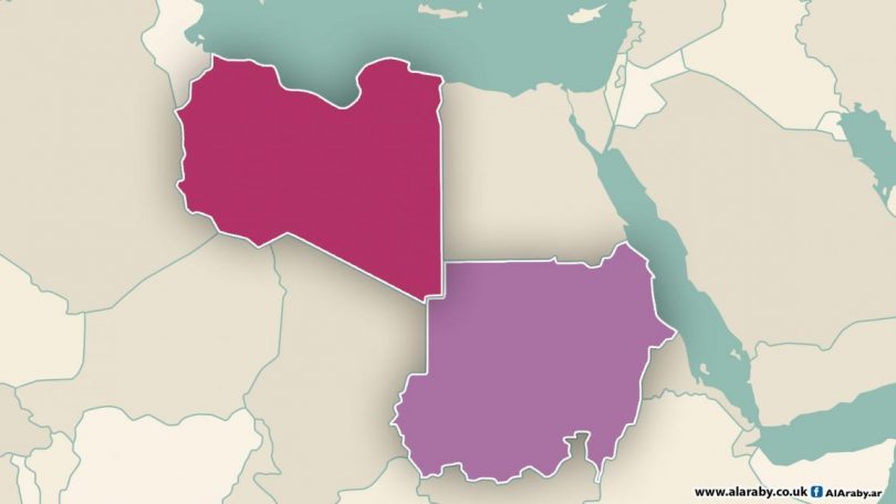 اعلان مهم للسودانيين الراغبين في العودة من ليبيا الى السودان 1 خريطة السودان وليبيا حدود