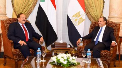 وزير الخارجية السوداني ووزير الخارجية المصري