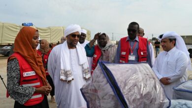 وزير الصحة السوداني والسفير القطري