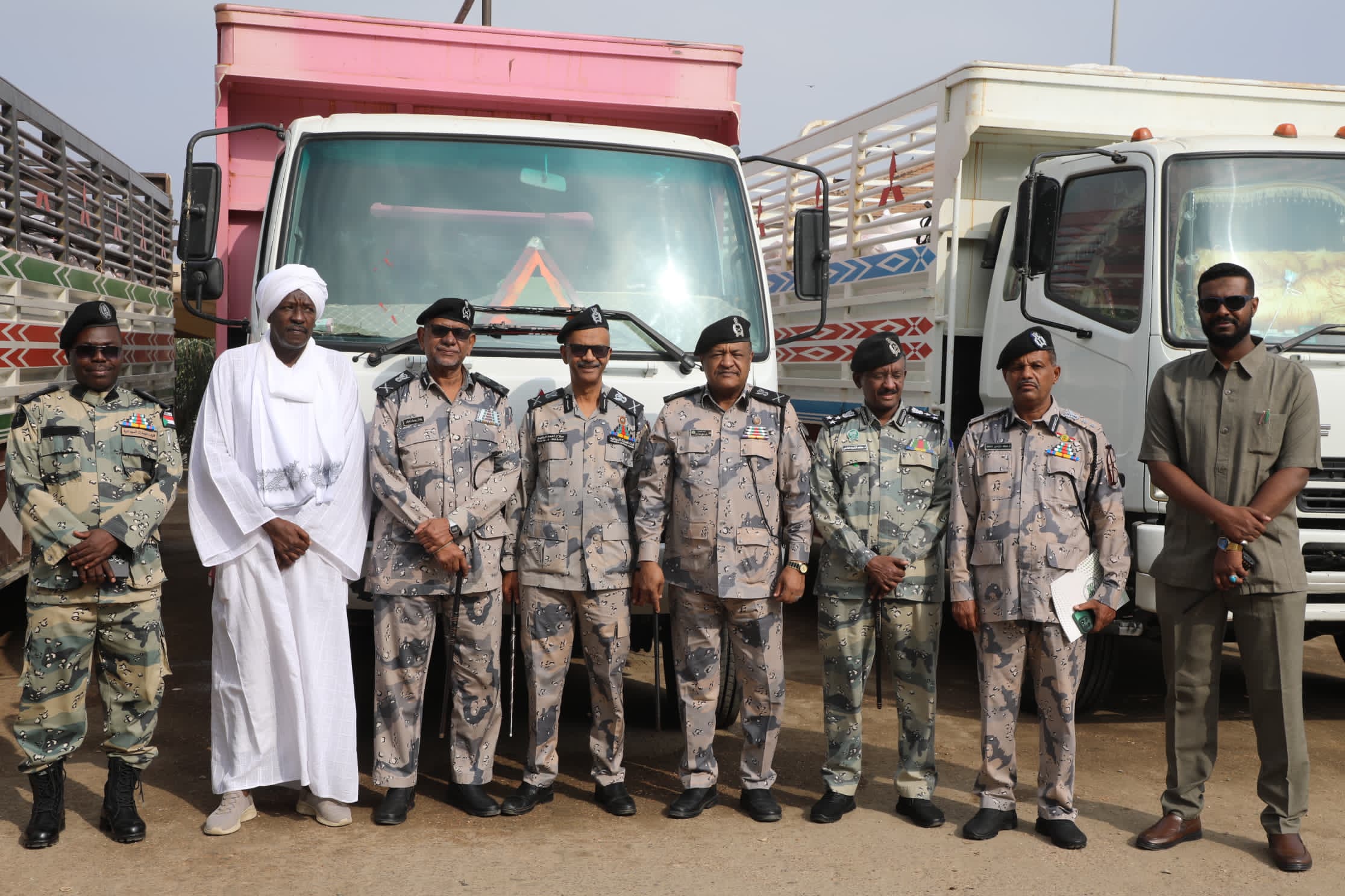 قوات الجمارك تسير قافلة دعم وإسناد للجيش والاجهزة النظامية بود مدني 1 IMG 20250119 WA0631