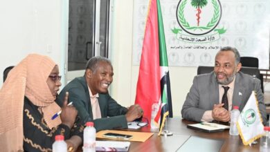 وزير الصحة ووالي غرب كردفان