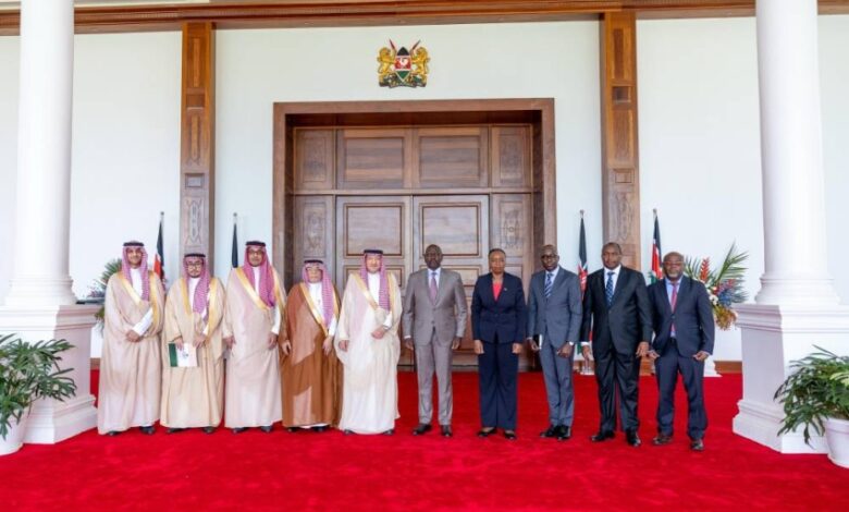 ناىب وزير الخارجية العسودي والرئيس الكيني