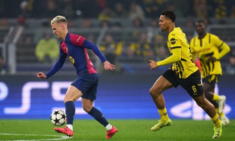 برشلونة بروسيا دورتموند أبطال أوروبا
