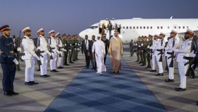 بن شخبوط والرئيس التشادي