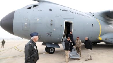 طائرتان من سلاح الجو التركي من طراز A-400 تهبط في مطار بورتسودان