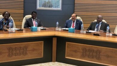 لقاء وزير خارجية السودان ونظيره وزير خارجية جنوب السودان